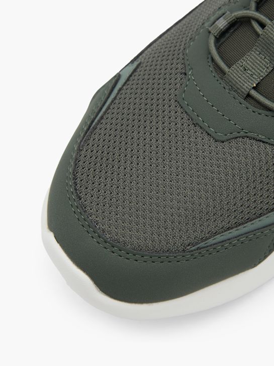 skechers bounder swift-fit-slip-on trainers olive deichmann