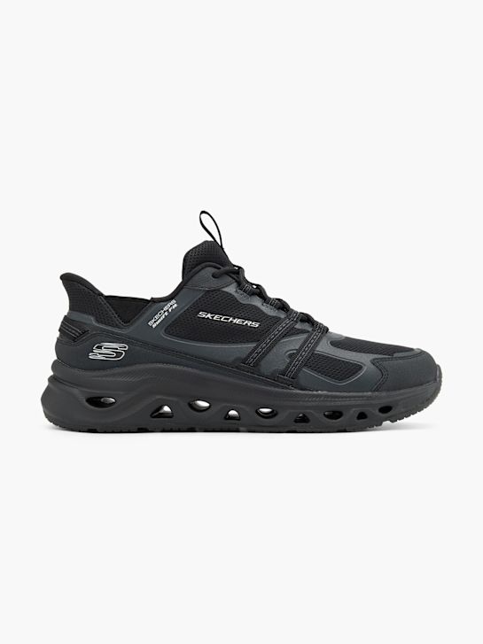 skechers swift-fit-slip-on trainers black deichmann