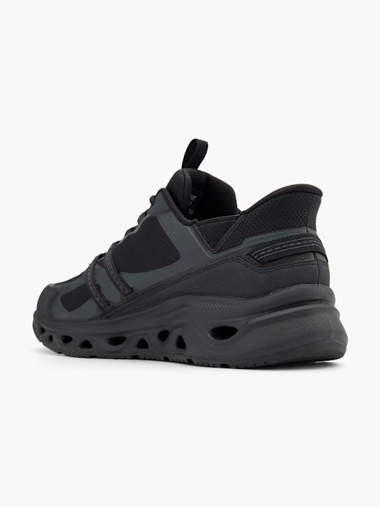 skechers swift-fit-slip-on trainers black deichmann