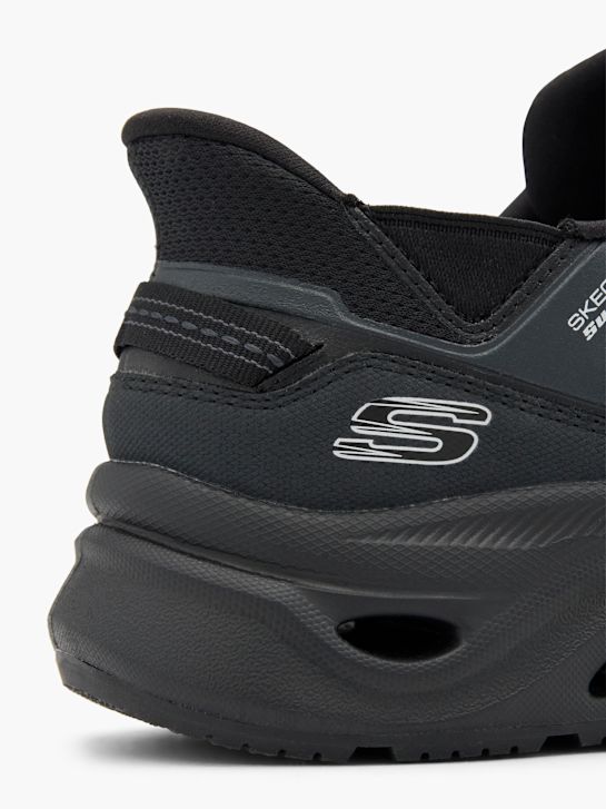 skechers swift-fit-slip-on trainers black deichmann