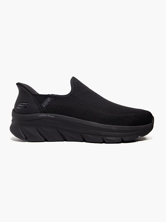 skechers kissen walker swift-fit-slip-on trainers black deichmann