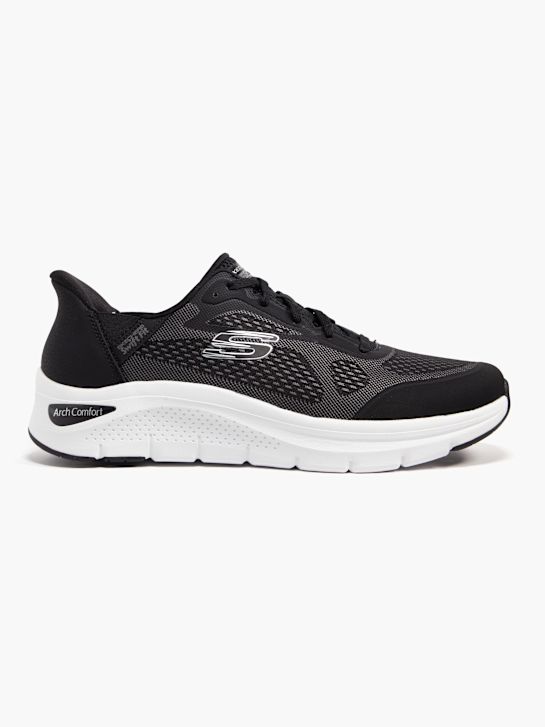 skechers arch komfort amp schnelle fit trainer black deichmann