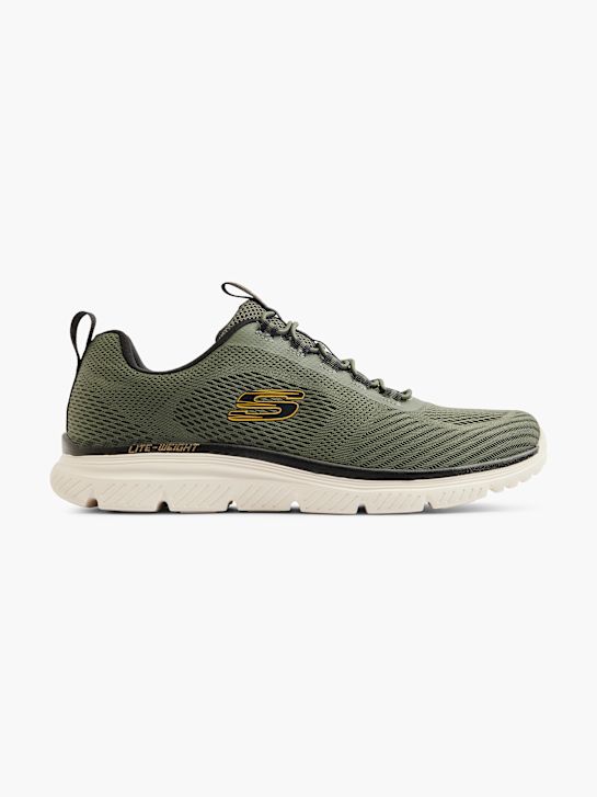skechers burns 2.0 slip-on trainer khaki deichmann