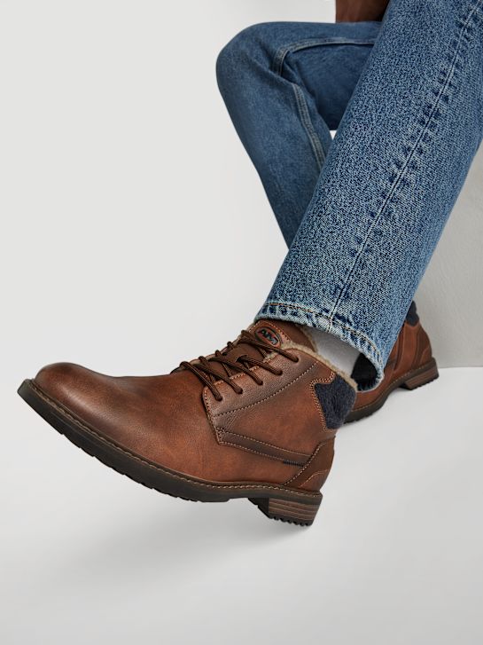 am schuh geschnürt ankle boot brown deichmann