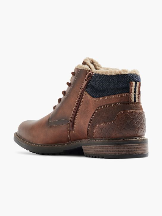 am schuh geschnürt ankle boot brown deichmann