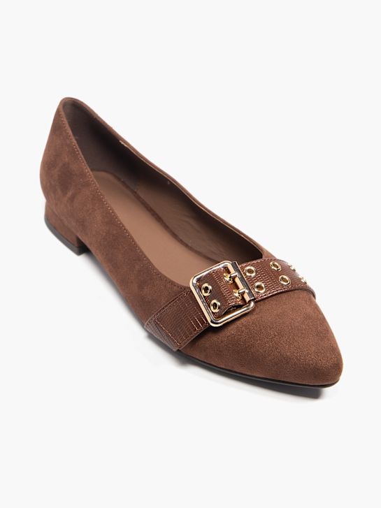 catwalk ballet flat brown deichmann