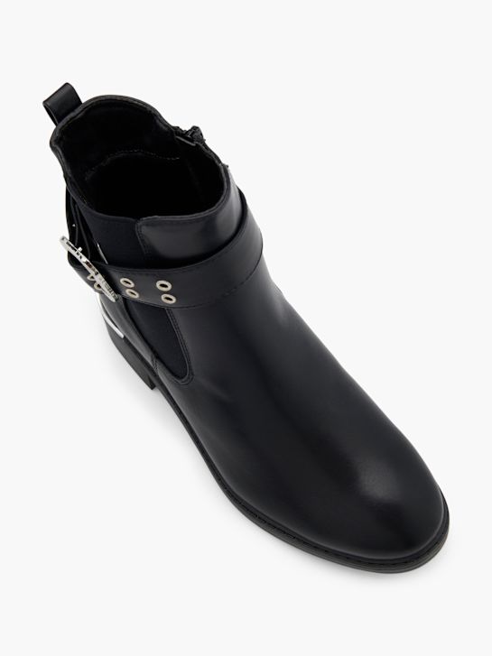 graceland heeled chelsea boot-black deichmann