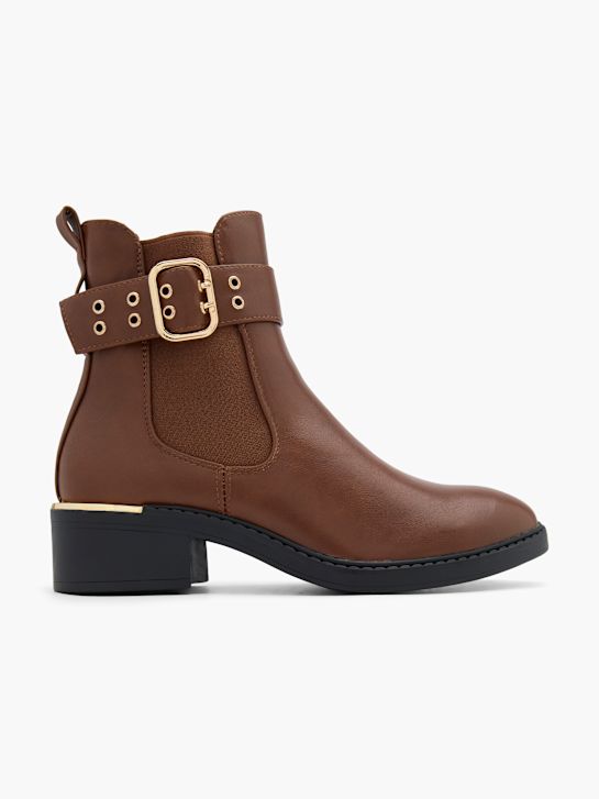 graceland heeled chelsea boot beige deichmann