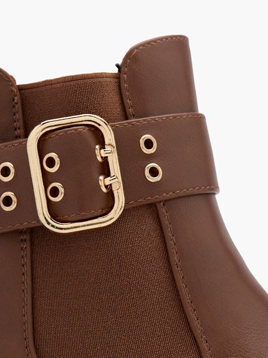 graceland heeled chelsea boot beige deichmann