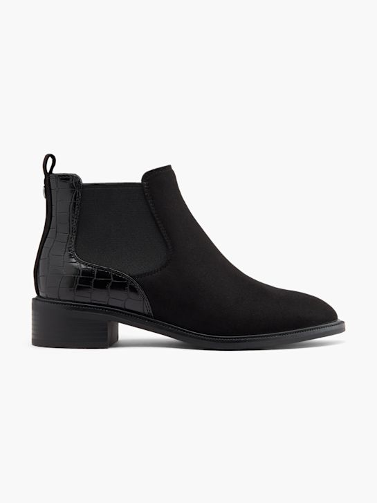 graceland heeled chelsea boot-black deichmann