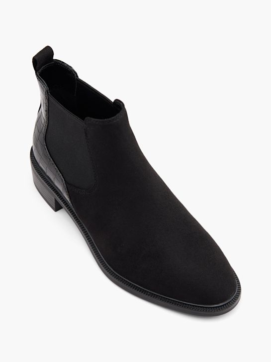 graceland heeled chelsea boot-black deichmann