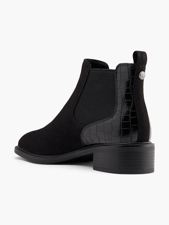 graceland heeled chelsea boot-black deichmann