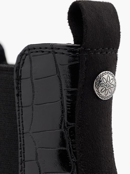 graceland heeled chelsea boot-black deichmann