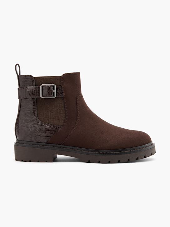 graceland heeled chelsea boot-braun deichmann
