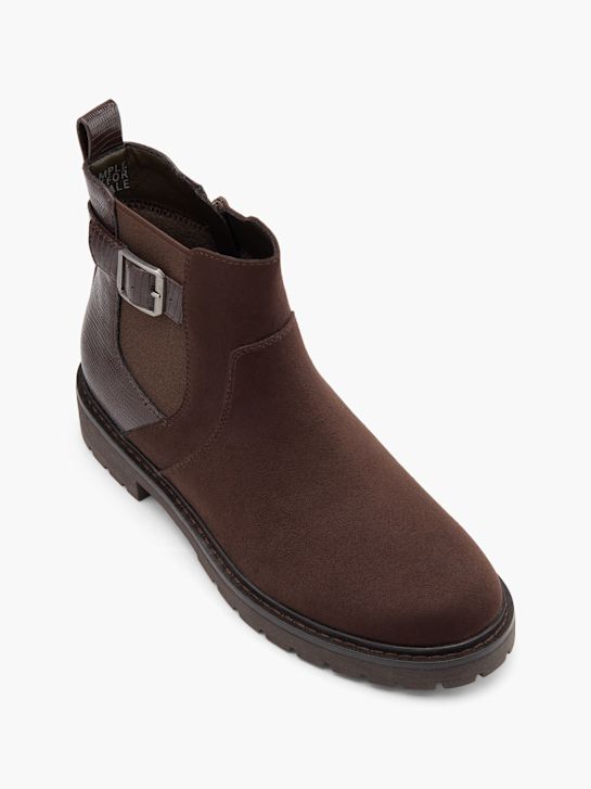 graceland heeled chelsea boot-braun deichmann