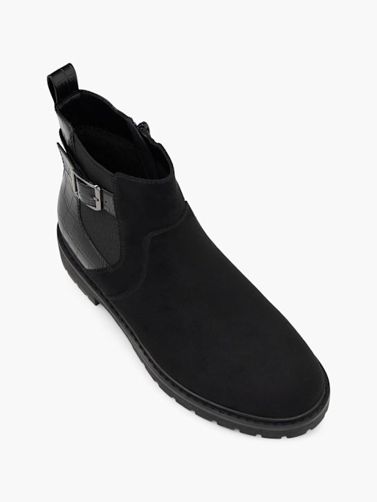 graceland heeled chelsea boot-black deichmann