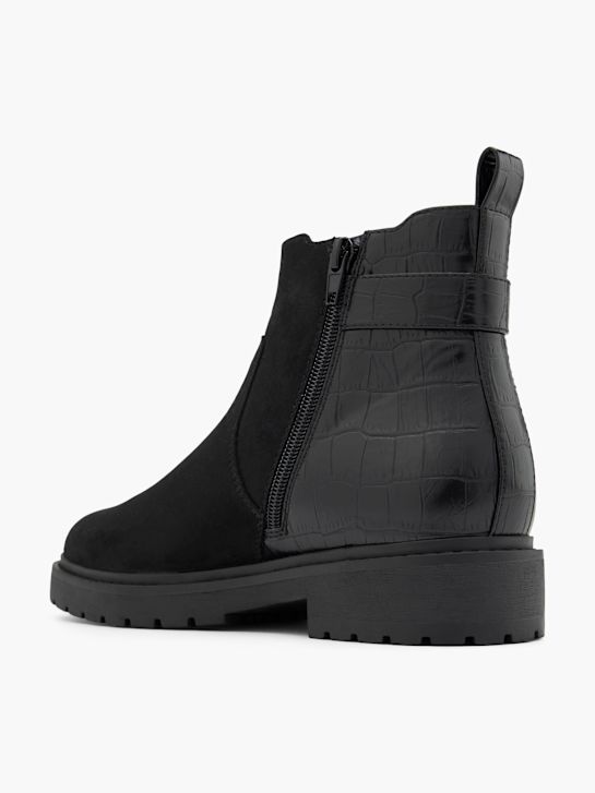graceland heeled chelsea boot-black deichmann
