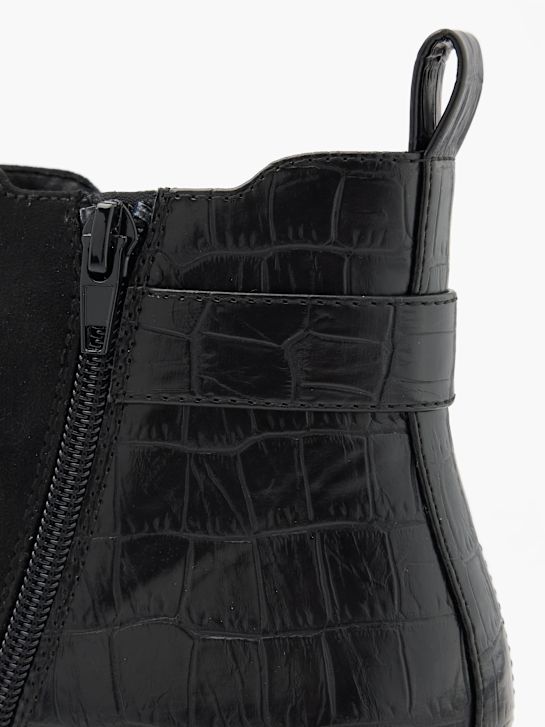 graceland heeled chelsea boot-black deichmann