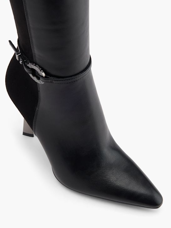 buffalo knee high boot black deichmann