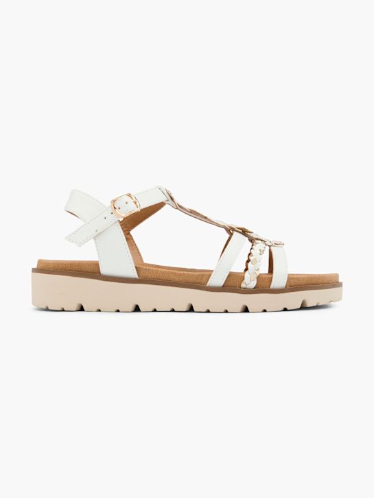 easy street heeled sandal white deichmann
