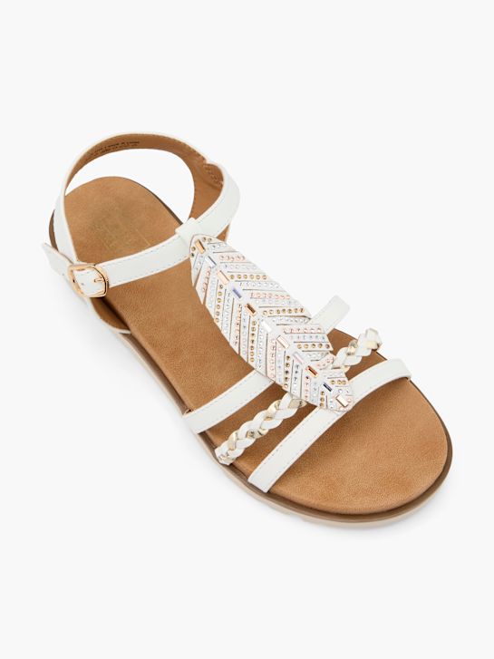 easy street heeled sandal white deichmann
