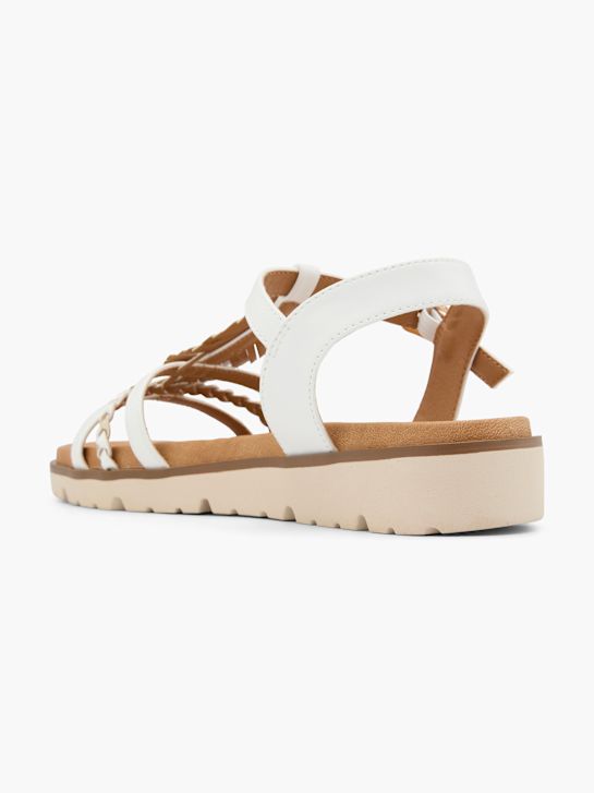 easy street heeled sandal white deichmann