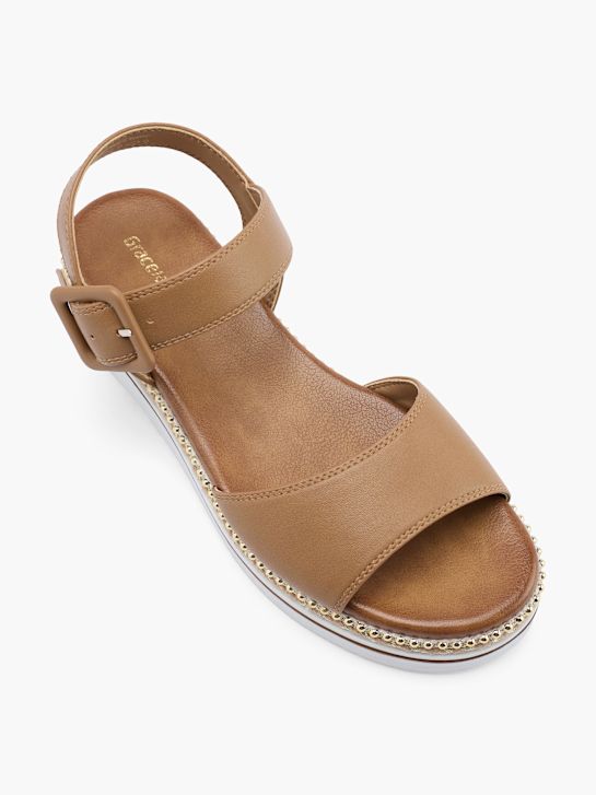 graceland sandale cognac deichmann