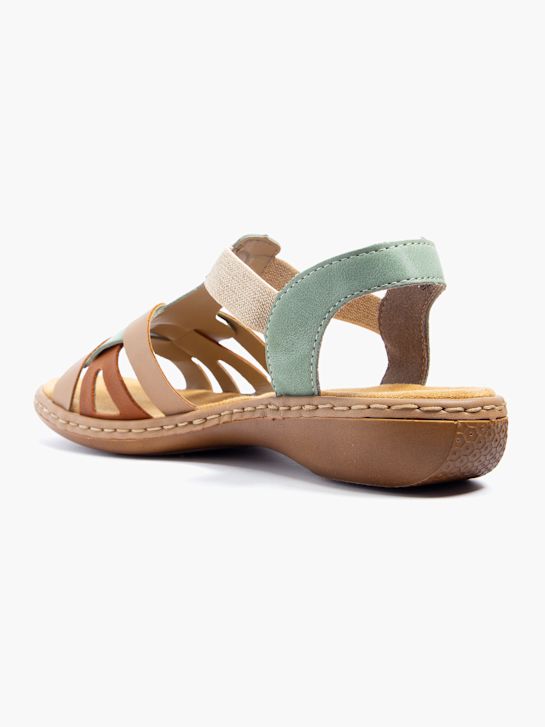 rieker sandale beige deichmann