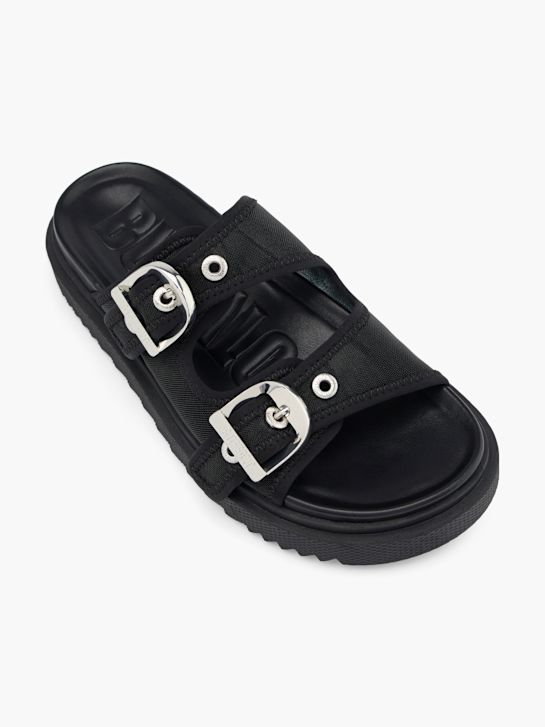 buffalo-fußbett sandale black deichmann