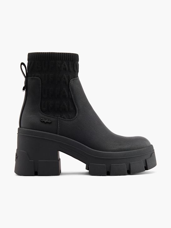 buffalo heeled chelsea boot-black deichmann