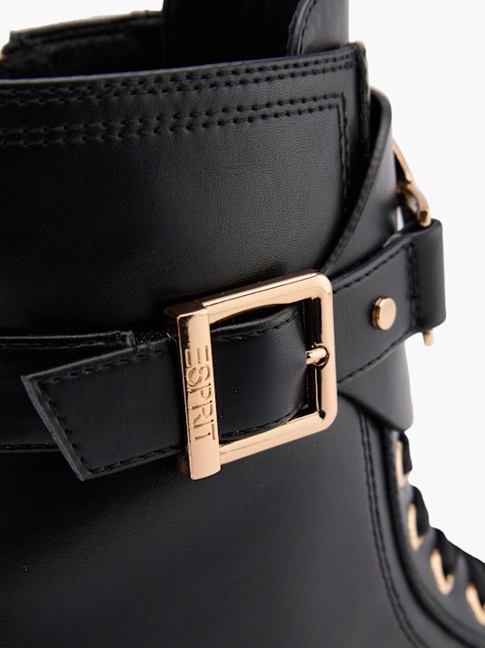 esprit lace-up boot black deichmann