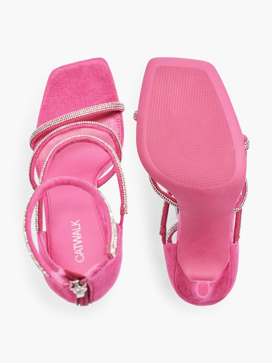 catwalk heels sandale rosa deichmann