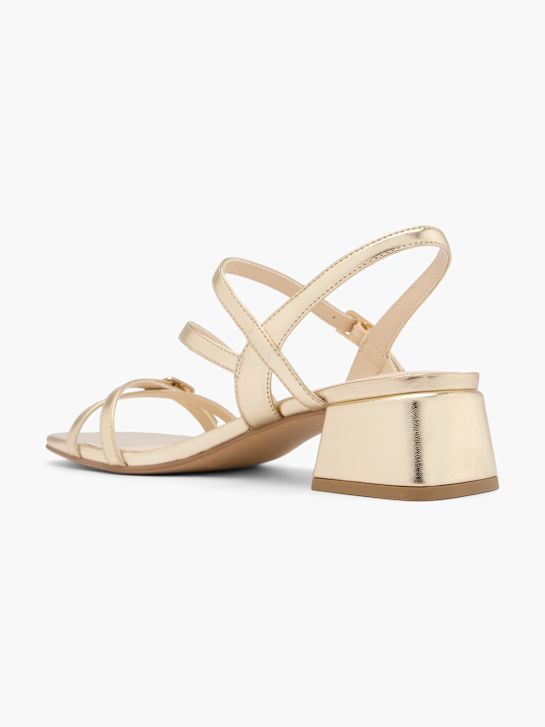 catwalk heeled sandal gold deichmann