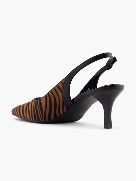 catwalk slingback heel brown deichmann