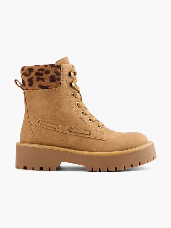 catwalk lace-up boot brown deichmann
