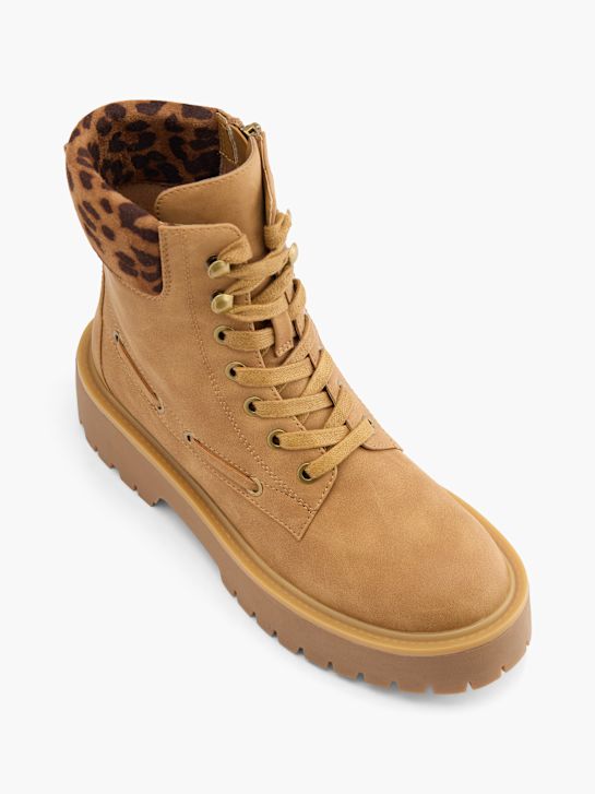 catwalk lace-up boot brown deichmann