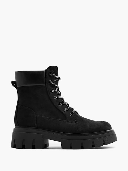 catwalk lace-up boot black deichmann