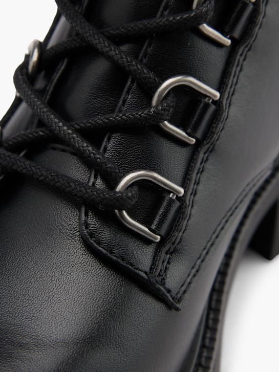 catwalk lace-up boot black deichmann