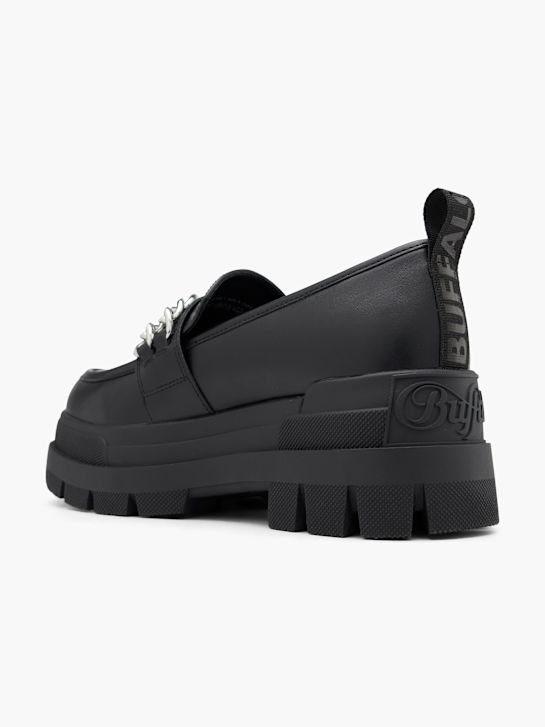 buffalo loafer in schwarz deichmann