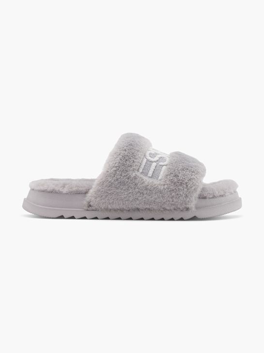 esprit plüsch pantoffel grau deichmann