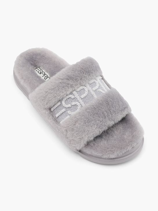 esprit plüsch pantoffel grau deichmann
