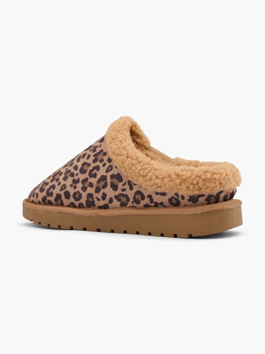 esprit plüsch-slipper-cognac deichmann