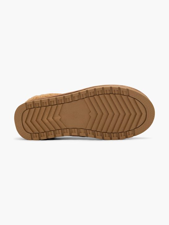 esprit plüsch-slipper-cognac deichmann