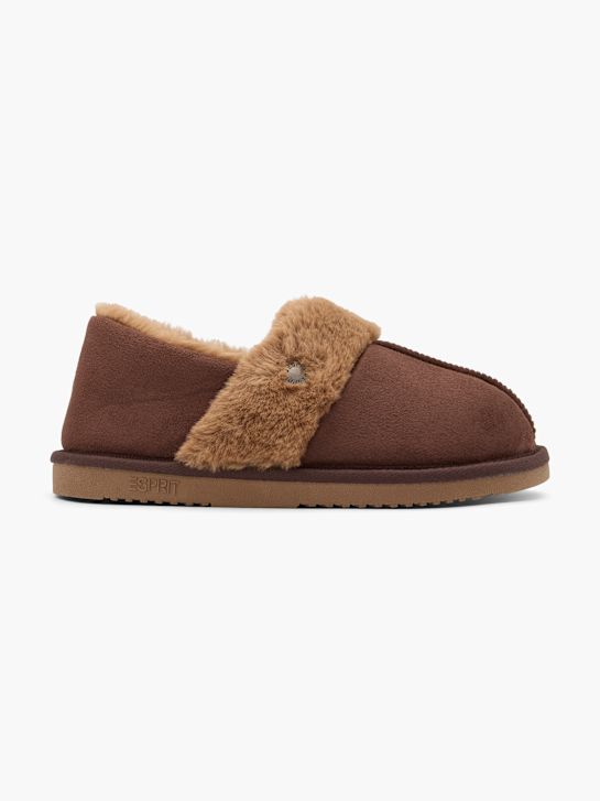 esprit plüsch slipper braun deichmann
