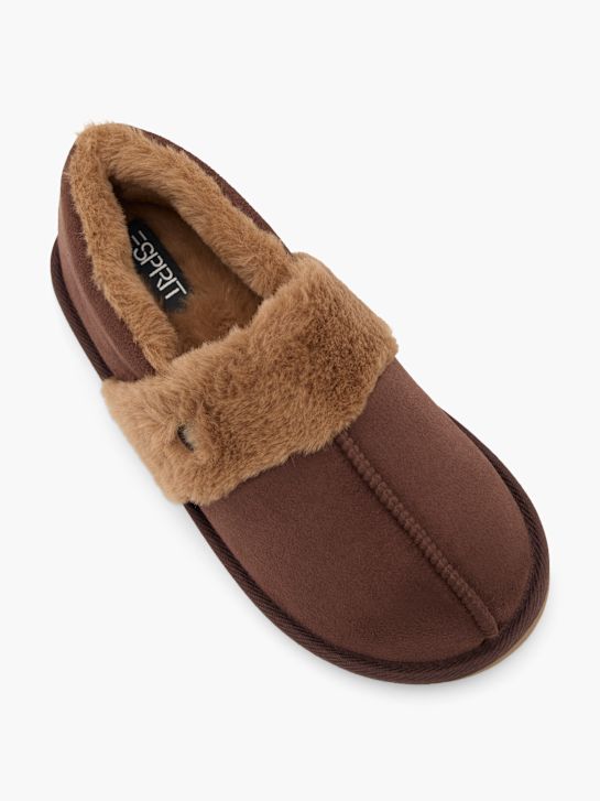 esprit plüsch slipper braun deichmann