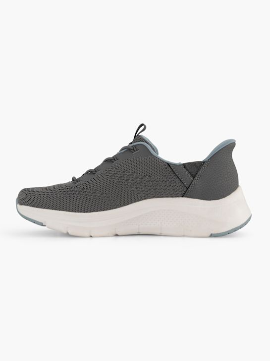 skechers arch komfort amp swift-fit-slip-on trainers grau deichmann