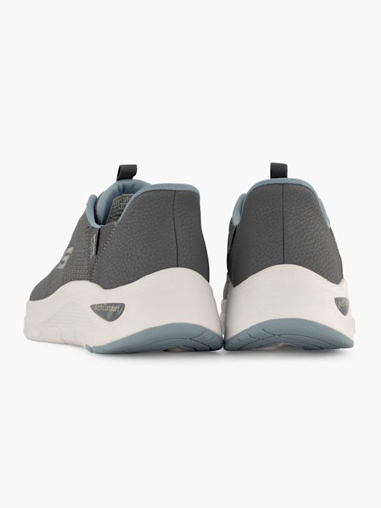 skechers arch komfort amp swift-fit-slip-on trainers grau deichmann