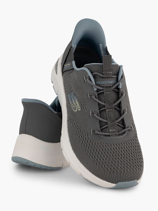 skechers arch komfort amp swift-fit-slip-on trainers grau deichmann