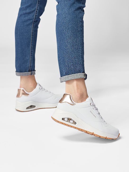 skechers uno - shimmer entfernt slip-on trainers white deichmann