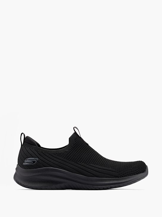 skechers zinergy slip-on trainers black deichmann